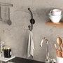 Wallity Rhino Gancho de Pared Metálico Negro